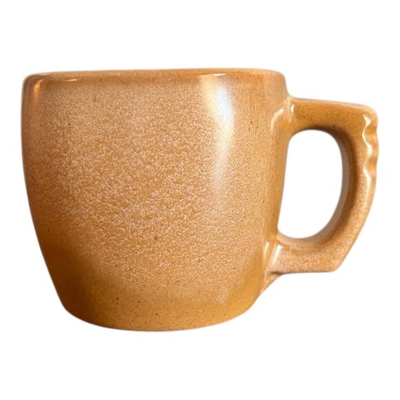 Lot Of 4 Vtg Frankoma Plainsman Brown Ceramic Mugs, Ridged Handles Mid Century - Picture 2 of 9